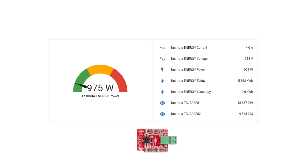 Linky integration in standard mode with Home Assistant and Tasmota